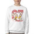 Baseball Drip Number 67 Player Ice Cream Or 67th Birthday Youth Crewneck Sweatshirt Baseball Drip Number 67 Player Ice Cream Or 67th Birthday Youth Crewneck Sweatshirt