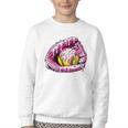 Baseball Glove Drip Shirt Ice Cream Dripping Girls Pocket Premium Youth Crewneck Sweatshirt Baseball Glove Drip Shirt Ice Cream Dripping Girls Pocket Premium Youth Crewneck Sweatshirt