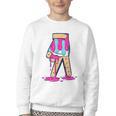 Baseball Ice Cream Drip Boys Glove Sprinkles Baseball Lover Youth Crewneck Sweatshirt Baseball Ice Cream Drip Boys Glove Sprinkles Baseball Lover Youth Crewneck Sweatshirt