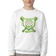 Baseball Icecream St Patrick's Day Lucky Charm Shamrock Drip Youth Crewneck Sweatshirt Baseball Icecream St Patrick's Day Lucky Charm Shamrock Drip Youth Crewneck Sweatshirt