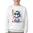 Baseball Lifestyle Apparel Youth Baseball Ice Cream Drip Youth Crewneck Sweatshirt Baseball Lifestyle Apparel Youth Baseball Ice Cream Drip Youth Crewneck Sweatshirt