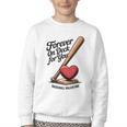 Baseball Valentine Forever On Deck For You Tee Youth Crewneck Sweatshirt