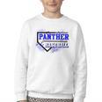 Blue Panther Baseball Home Plate Game Day Mascot Panther Youth Crewneck Sweatshirt Blue Panther Baseball Home Plate Game Day Mascot Panther Youth Crewneck Sweatshirt