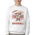 Boys & Women Men Baseball Valentine With Hearts Sporty Love Youth Crewneck Sweatshirt