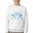 Boys Baseball Christian-Shirt Softball I Can Do All Things Youth Crewneck Sweatshirt