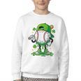 Boys St Patrick’s Day Baseball Drip Ice Cream Apparel Youth Youth Crewneck Sweatshirt