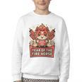 Chinese New Year 2026 Fire Horse Celebration Raglan Baseball Tee Youth Crewneck Sweatshirt
