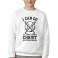 Christian Baseball Philippians 4 Youth Crewneck Sweatshirt