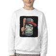 Cool Dollar Bill Guy With Cap And Baseball Costume Premium Tri-Blend Youth Crewneck Sweatshirt Cool Dollar Bill Guy With Cap And Baseball Costume Premium Tri-Blend Youth Crewneck Sweatshirt