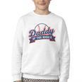 Dad Daddy Of The Rookie Baseball Youth Crewneck Sweatshirt Dad Daddy Of The Rookie Baseball Youth Crewneck Sweatshirt