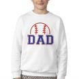 Dad Of Rookie 1st Birthday Baseball Boy Family Matching Youth Crewneck Sweatshirt Dad Of Rookie 1st Birthday Baseball Boy Family Matching Youth Crewneck Sweatshirt