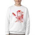 Drippy Baseball Mascot Valentine Heart Glasses Cartoon Youth Crewneck Sweatshirt Drippy Baseball Mascot Valentine Heart Glasses Cartoon Youth Crewneck Sweatshirt