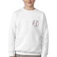 My Favorite Baseball Player Calls Me Mom Youth Crewneck Sweatshirt My Favorite Baseball Player Calls Me Mom Youth Crewneck Sweatshirt