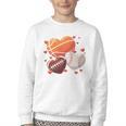 Football Basketball Baseball Heart Valentine Boys Men Kid Youth Crewneck Sweatshirt