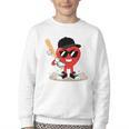 Heart Playing Baseball Valentine Baseball Youth Crewneck Sweatshirt Heart Playing Baseball Valentine Baseball Youth Crewneck Sweatshirt
