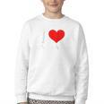 I Heart My Wawa Raglan Baseball Tee Youth Crewneck Sweatshirt I Heart My Wawa Raglan Baseball Tee Youth Crewneck Sweatshirt