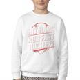 Hit Hard Run Fast Turn Left Baseball Fan Red Graphic Youth Crewneck Sweatshirt Hit Hard Run Fast Turn Left Baseball Fan Red Graphic Youth Crewneck Sweatshirt