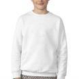 Hit Hard Run Fast Turn Left Baseball Player Fans Premium Tri-Blend Youth Crewneck Sweatshirt