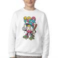 Ice Cream Drip Baseball Party 100 Days Of School Teacher Youth Crewneck Sweatshirt Ice Cream Drip Baseball Party 100 Days Of School Teacher Youth Crewneck Sweatshirt