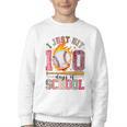 I Just Hit 100 Days Of School Baseball Lovers Fans Boys Kids Youth Crewneck Sweatshirt I Just Hit 100 Days Of School Baseball Lovers Fans Boys Kids Youth Crewneck Sweatshirt