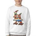 LA Sarape Los Angeles LA Sarape East LA Baseball Mexican Premium Tri-Blend Youth Crewneck Sweatshirt
