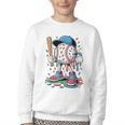Melting Slime Sprinkle Baseball Mascot With Bat Youth Crewneck Sweatshirt Melting Slime Sprinkle Baseball Mascot With Bat Youth Crewneck Sweatshirt