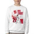 Mike Trout Los Angeles A MLB Baseball Players MLBMTR304N Youth Crewneck Sweatshirt Mike Trout Los Angeles A MLB Baseball Players MLBMTR304N Youth Crewneck Sweatshirt