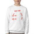 Part Time Warm Up Partner Pitching Baseball Full Time Dad Youth Crewneck Sweatshirt Part Time Warm Up Partner Pitching Baseball Full Time Dad Youth Crewneck Sweatshirt
