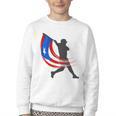 Puerto Rico Baseball Flag Player Boricua Heritage Sports Youth Crewneck Sweatshirt Puerto Rico Baseball Flag Player Boricua Heritage Sports Youth Crewneck Sweatshirt