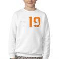 Retro San Diego 619 Vintage 90's Baseball Sports Style Lover Youth Crewneck Sweatshirt