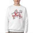 Santa Playing Baseball Catcher Merry Christmas Sport Player Youth Crewneck Sweatshirt Santa Playing Baseball Catcher Merry Christmas Sport Player Youth Crewneck Sweatshirt