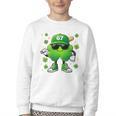 Shamrocks Playing Baseball St Patricks Day 6 7 Meme Men Boys Youth Crewneck Sweatshirt
