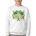 Six Seven 67 Meme Baseball Coquette Bow St Patrick's Day Youth Crewneck Sweatshirt Six Seven 67 Meme Baseball Coquette Bow St Patrick's Day Youth Crewneck Sweatshirt