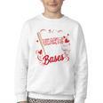 Stealing Hearts Like I Steal Bases Softball Baseball Batter Youth Crewneck Sweatshirt Stealing Hearts Like I Steal Bases Softball Baseball Batter Youth Crewneck Sweatshirt