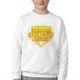 Strike Out Childhood Cancer Boys Baseball Drip Gold Ribbon Youth Crewneck Sweatshirt Strike Out Childhood Cancer Boys Baseball Drip Gold Ribbon Youth Crewneck Sweatshirt