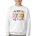 I Survived 6733 Days Baseball Football Softball 100 Days Youth Crewneck Sweatshirt I Survived 6733 Days Baseball Football Softball 100 Days Youth Crewneck Sweatshirt
