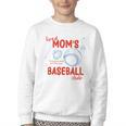 Tired Baseball Mom Club Baseball Mama Mother's Day Youth Crewneck Sweatshirt Tired Baseball Mom Club Baseball Mama Mother's Day Youth Crewneck Sweatshirt