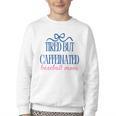Tired But Caffeinated Baseball Mom Trendy Tired Baseball Mom Youth Crewneck Sweatshirt Tired But Caffeinated Baseball Mom Trendy Tired Baseball Mom Youth Crewneck Sweatshirt
