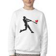 Valentines Day Baseball Batter Silhouette Heart Men Boys Kid Youth Crewneck Sweatshirt Valentines Day Baseball Batter Silhouette Heart Men Boys Kid Youth Crewneck Sweatshirt