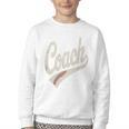 Vintage Baseball Coach Youth Crewneck Sweatshirt Vintage Baseball Coach Youth Crewneck Sweatshirt