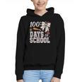 100 Days Of School Baseball 100th Day Of School Coquette Bow Graphic Youth Hoodie 100 Days Of School Baseball 100th Day Of School Coquette Bow Graphic Youth Hoodie
