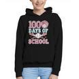 100 Days Of School Baseball 100th Day Of School Girls Graphic Youth Hoodie