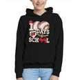 100 Days Of School Baseball 100th Day Of School Kids Teacher Graphic Youth Hoodie 100 Days Of School Baseball 100th Day Of School Kids Teacher Graphic Youth Hoodie