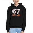 67 Trend Baseball Glove Number Style Graphic Youth Hoodie