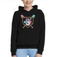 9th Birthday Baseball Bat Ice-Cream Drip 9yrs Old Boys Girls Graphic Youth Hoodie