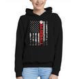 American Flag Baseball Team Baseball Player Baseball Graphic Youth Hoodie
