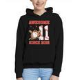 Awesome Since 2015 11 Year Old Boys Bday Baseball Theme Graphic Youth Hoodie
