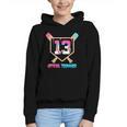 Baseball 13 Year Ice Cream Drip 13th Bday Official Teenager Graphic Youth Hoodie