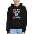 Baseball 6 Year Old Ice Cream Drip 6th Birthday Boy Number 6 Graphic Youth Hoodie