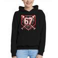 Baseball Candy Cane Drip 6 7 Six Seven Meme Christmas Boys Graphic Youth Hoodie